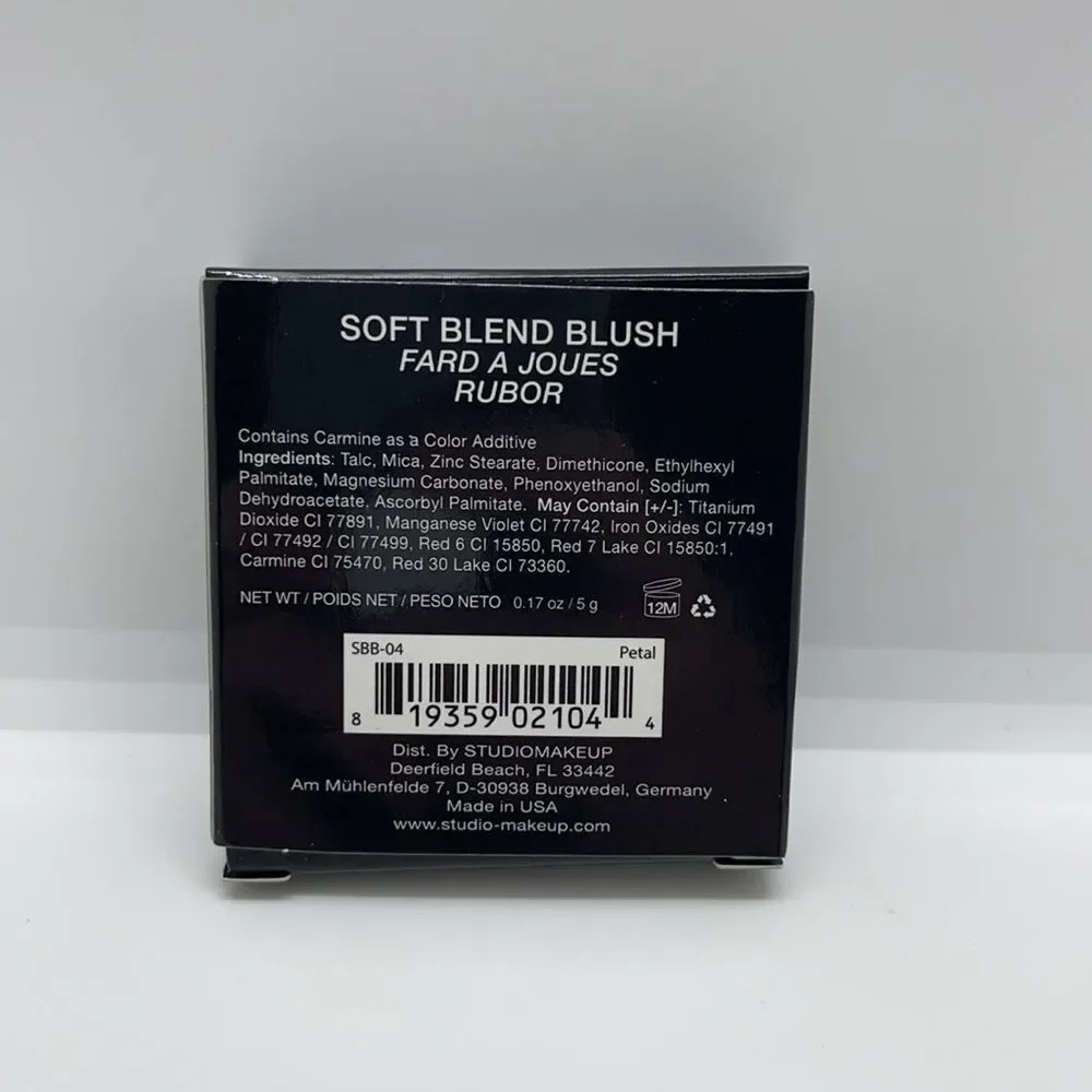 NWT StudioMakeup Soft Blend Blush - Petal